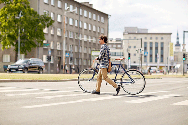 Is it legal to ride my bike in a crosswalk? - GJEL Accident Attorneys