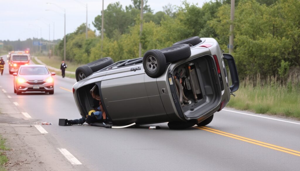 Calculadora de liquidación de accidente de vuelco de SUV 1